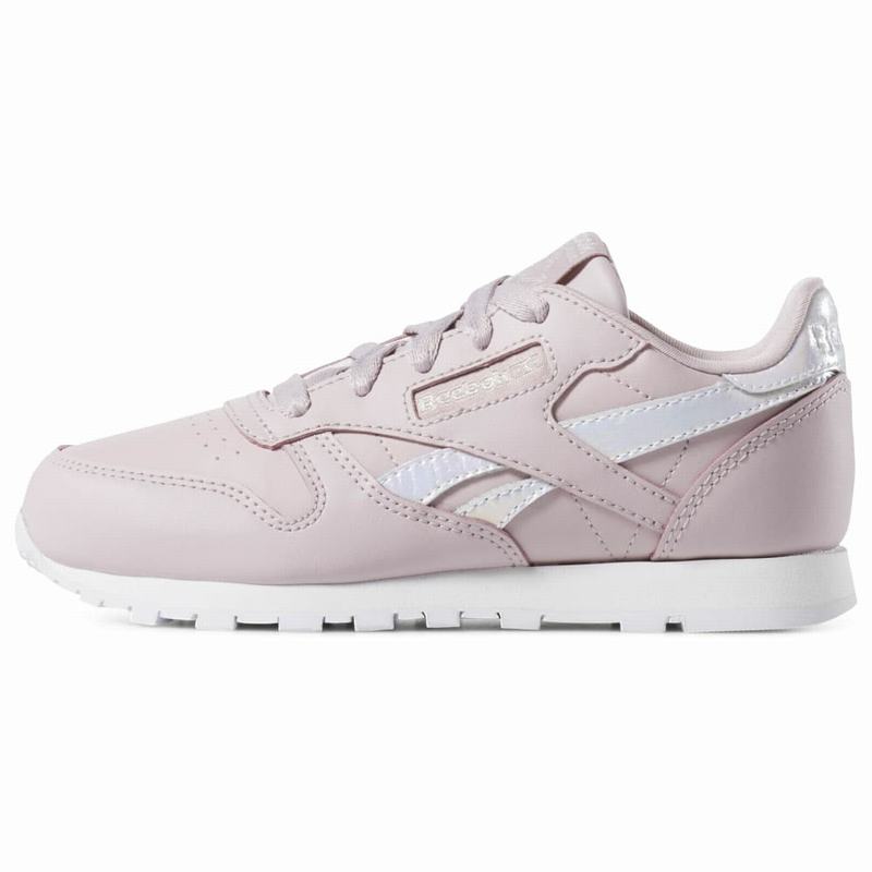 Reebok Classic Leather Tenisky Dievcenske - Siva/Biele KL1660QN